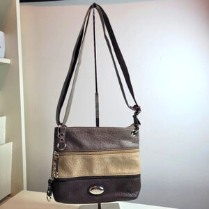 Rosetti Brown Ombre Faux Leather Crossbody Shoulder Bag